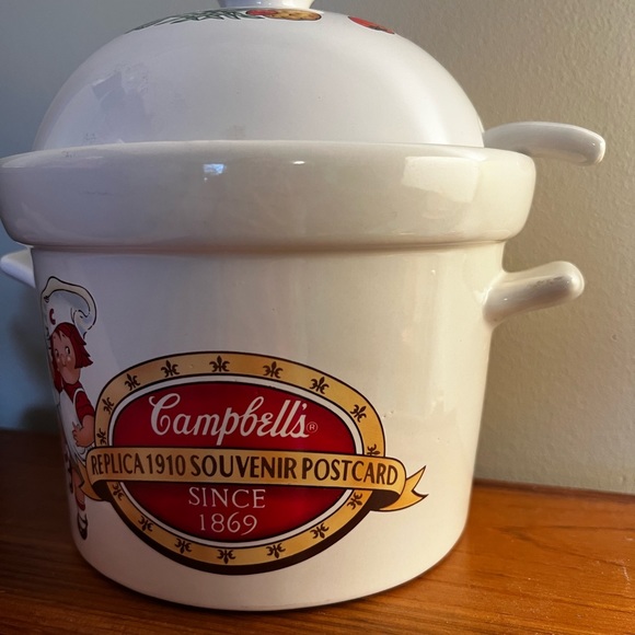 1996 campbell’s soup tureen with ladle - Picture 5 of 9